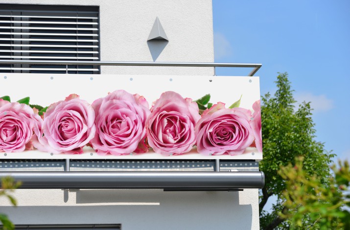 Baner ozdobny na balkon osłona dekoracyjna 67227 - zdjęcie 1