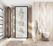 Naklejka na drzwi prysznicowe naklejka na prysznic z folii mrożonej 63711 Naklejkomania - zdjecie 1 - miniatura