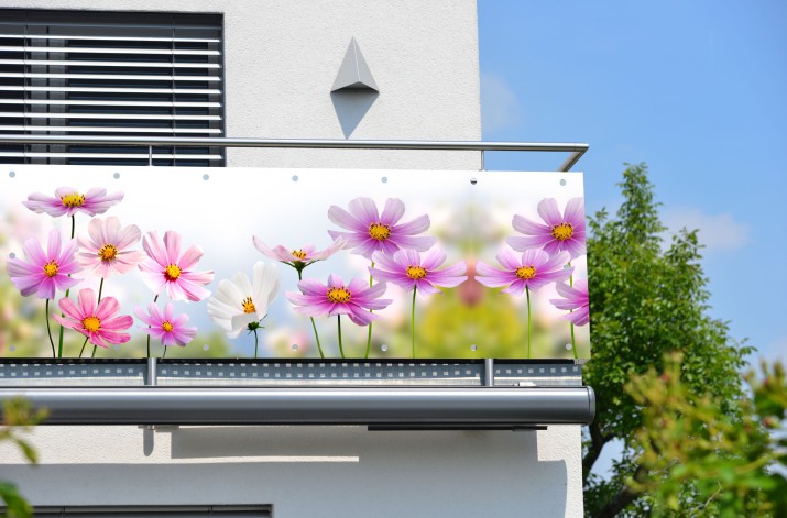 Baner ozdobny na balkon osłona dekoracyjna 67247