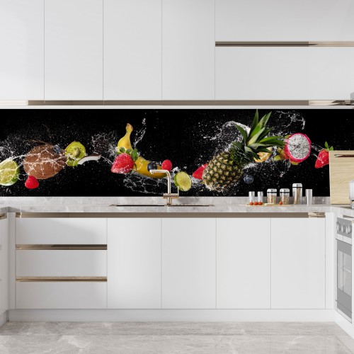 Szkło kuchenne panel szklany między szafki do kuchni 62522 - zdjęcie 1