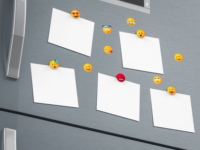 Magnesy na lodówkę emotikony magnes emoji magnesiki z buźkami - zdjęcie 2