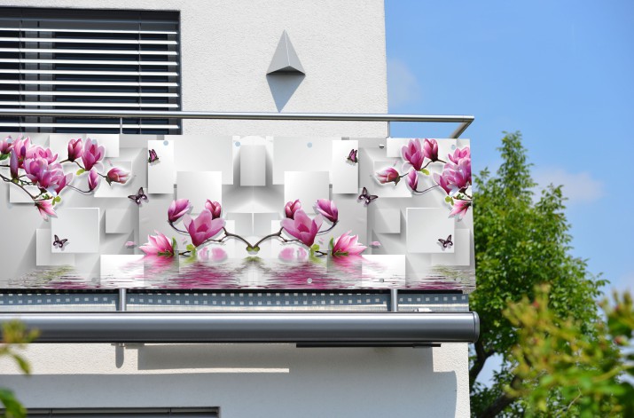 Baner ozdobny na balkon osłona dekoracyjna 67250
