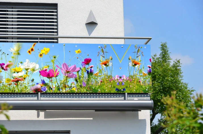 Baner ozdobny na balkon osłona dekoracyjna 67249