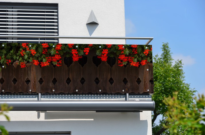 Baner ozdobny na balkon osłona dekoracyjna 67238