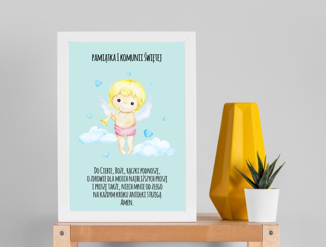 Plakat w ramie Komunia Święta pamiątka Pierwszej Komunii 61504 - zdjęcie 2