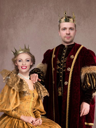 Portret królewski ze zdjęcia prezent ślub wesele rocznica fotoobraz wzór 11 - zdjęcie 3