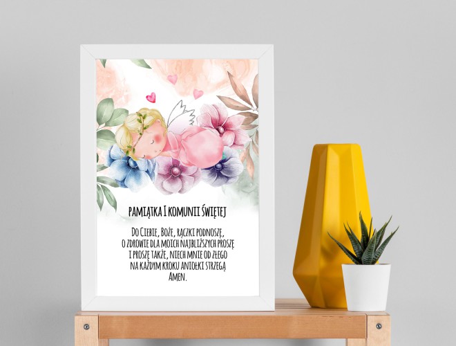 Plakat w ramie Komunia Święta pamiątka Pierwszej Komunii 61506 - zdjęcie 2