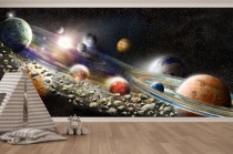 Tapeta Flizelinowa na ścianę układ słoneczny 42438 Naklejkomania - zdjecie 1 - miniatura