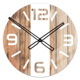 Szklany zegar ścienny Modern Wood X3 40/50 cm NT Naklejkomania - zdjecie 1 - miniatura
