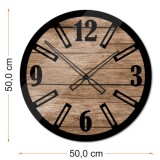 Zegar ścienny Modern Wood X1 40/50 cm Naklejkomania - zdjecie 4 - miniatura