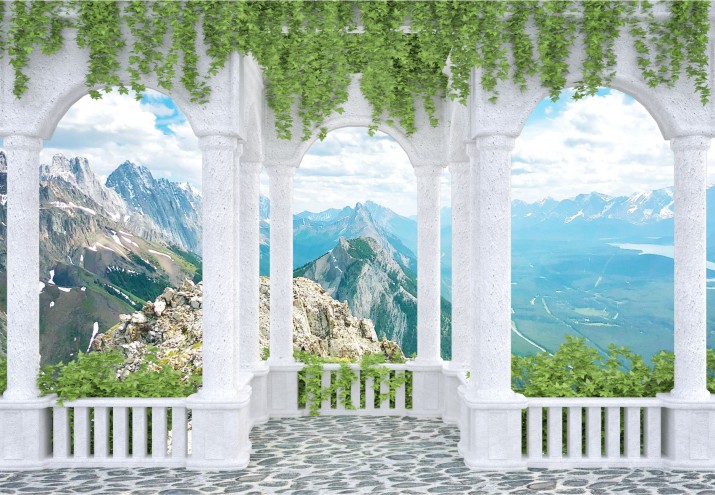 Fototapeta na ścianę 3d widok na góry 42188 - zdjęcie 2