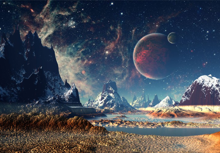 Fototapeta na ścianę kosmos planety 42234 - zdjęcie 2
