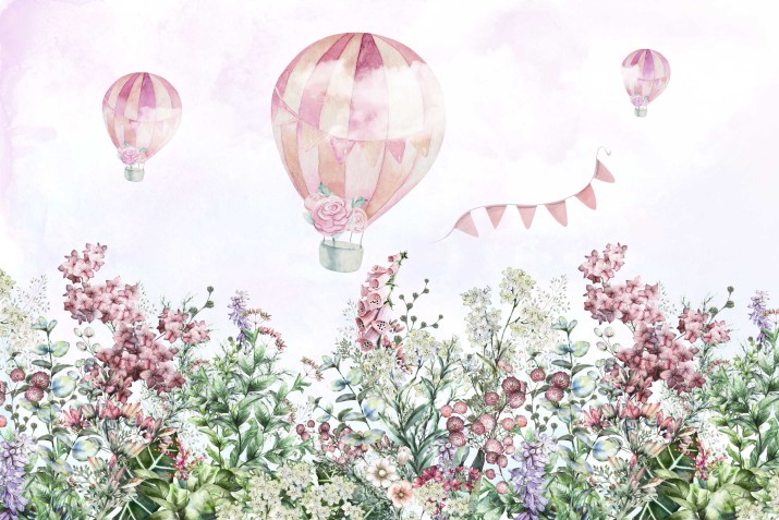 Fototapeta na ścianę łąka, balony 21096 - zdjęcie 2