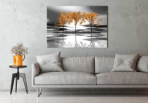 WYPRZEDAŻ 80X120 Obraz na ścianę do sypialni salonu jesienne drzewa 20456 Naklejkomania - zdjecie 2 - miniatura