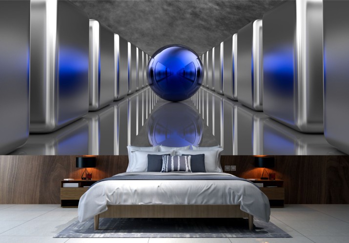 Fototapety 3d niebieska kula  42460