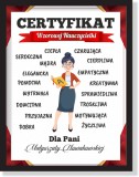Certyfikat wzorowego nauczyciela prezent na zakończenie roku szkolnego podziękowanie 61403 Naklejkomania - zdjecie 1 - miniatura