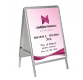 Aluminiowy potykacz reklamowy dwustronny stojak na reklamę Naklejkomania - zdjecie 1 - miniatura