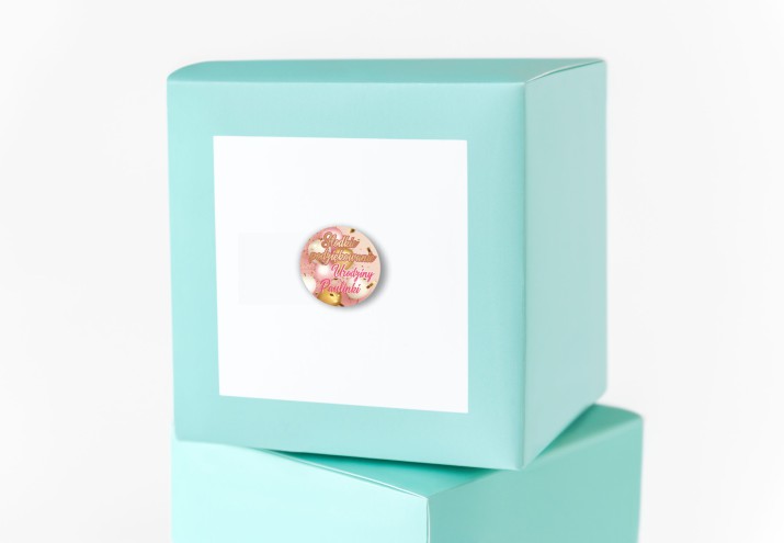 Słodkie podziękowanie naklejki podziękowanie wzór 12 urodzinki - zdjęcie 2