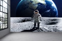 Fototapeta astronauta na księżycu kosmos 42437 Naklejkomania - zdjecie 1 - miniatura