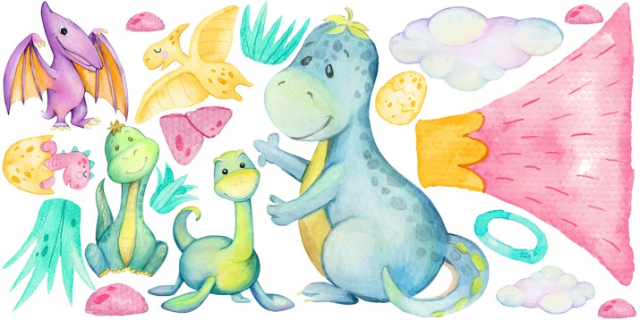 Naklejka ścienna  do pokoju dziecięcego 41690 Dinozaury Zaginiony świat - zdjęcie 2