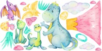 Naklejka ścienna  do pokoju dziecięcego 41690 Dinozaury Zaginiony świat Naklejkomania - zdjecie 2 - miniatura
