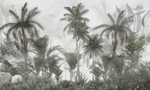 Fototapeta ścienna Liście dżungla we mgle 42353 Naklejkomania - zdjecie 2 - miniatura