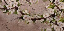 Fototapety na ścianę  Malowane kwiaty 42344 Naklejkomania - zdjecie 2 - miniatura