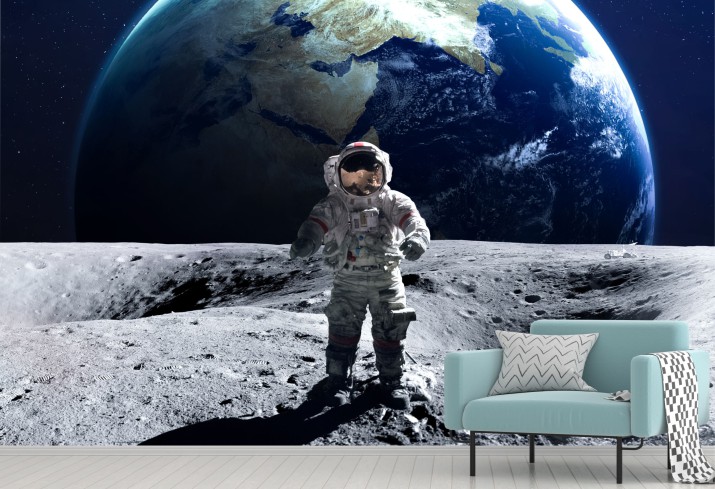 Fototapeta na ścianę astronauta na księżycu 42233
