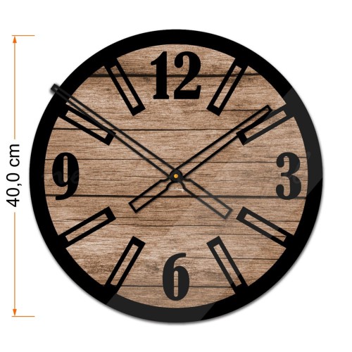 Zegar ścienny Modern Wood X1 40/50 cm - zdjęcie 5