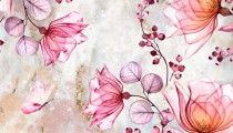 Fototapeta na ścianę pastelowe kwiaty, 21079 Naklejkomania - zdjecie 2 - miniatura