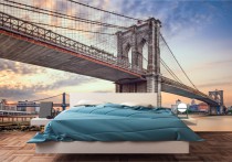 Fototapeta Brooklyn Bridge w  New York City 42463 Naklejkomania - zdjecie 1 - miniatura