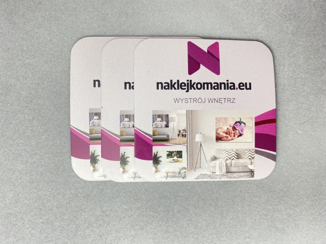 Magnesy reklamowe magnesy z nadrukiem logiem firmy kwadrat Naklejkomania - zdjecie 1