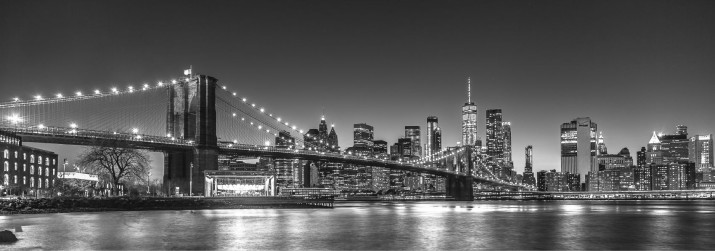 Tapeta winylowa czarno biała Manhattan Bridge 42465 - zdjęcie 2