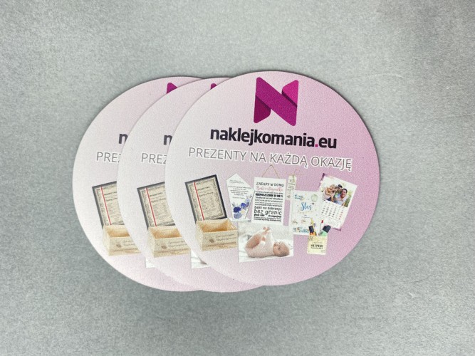 Magnesy reklamowe magnesy z nadrukiem logiem firmy okrągłe Naklejkomania - zdjecie 1