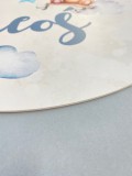 Okrągła tabliczka PCV z imieniem dziecka imię na płycie 3D 63901 Naklejkomania - zdjecie 5 - miniatura
