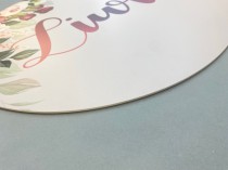 Okrągła tabliczka PCV z imieniem dziecka imię na płycie 3D 63903 Naklejkomania - zdjecie 4 - miniatura