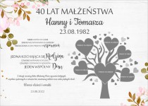Prezent na rocznicę ślubu, plakat dla rodziców 20557 Naklejkomania - zdjecie 2 - miniatura