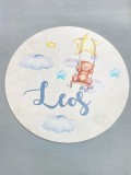 Okrągła tabliczka PCV z imieniem dziecka imię na płycie 3D 63901 Naklejkomania - zdjecie 6 - miniatura