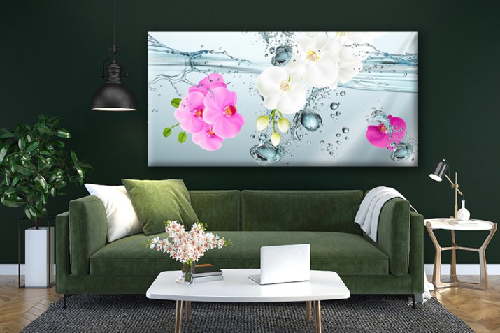 Obrazy na ścianę sypialni, salonu orchidea 41850 - zdjęcie 2