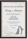 Prezenty na ślub dla Nowożeńców, certyfikat dla Pary Młodej, plakat 20566 Naklejkomania - zdjecie 1 - miniatura