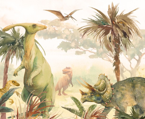 Tapeta winylowa na ściany świat dinozaurów 42565 - zdjęcie 2