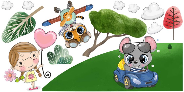 Naklejki dla dzieci Wesoła ekipa 41883 - zdjęcie 2