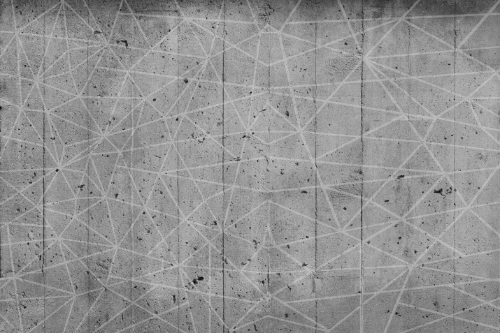 Tapeta winylowa na ścianę  geometria na betonie 41839 - zdjęcie 2