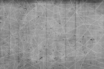 Tapeta Flizelinowa na ścianę  geometria na betonie 41839 Naklejkomania - zdjecie 2 - miniatura