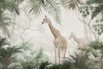 Fototapeta na ścianę Żyrafy w mgle 42611 Naklejkomania - zdjecie 2 - miniatura