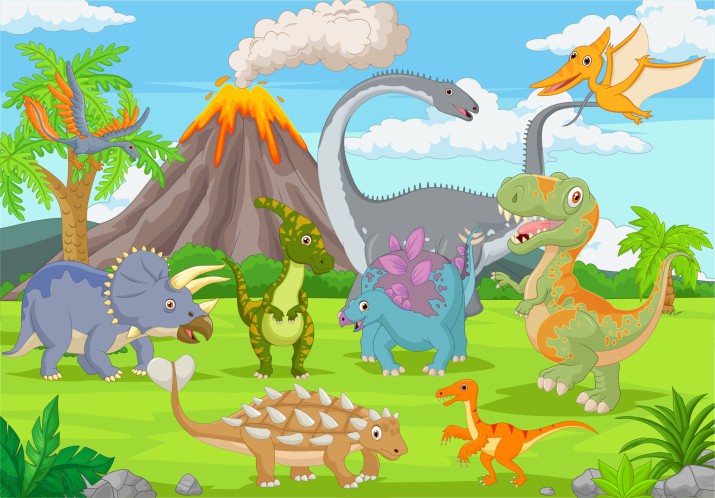 Fototapety dla dzieci świat dinozaurów 42606 - zdjęcie 2