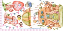 Kolorowe Naklejki dla dzieci na ścianę Bajkowa Kraina 41902 Naklejkomania - zdjecie 2 - miniatura