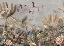 Tapeta Flizelinowa na ścianę Ptaki w tropikach 64079 Naklejkomania - zdjecie 2 - miniatura