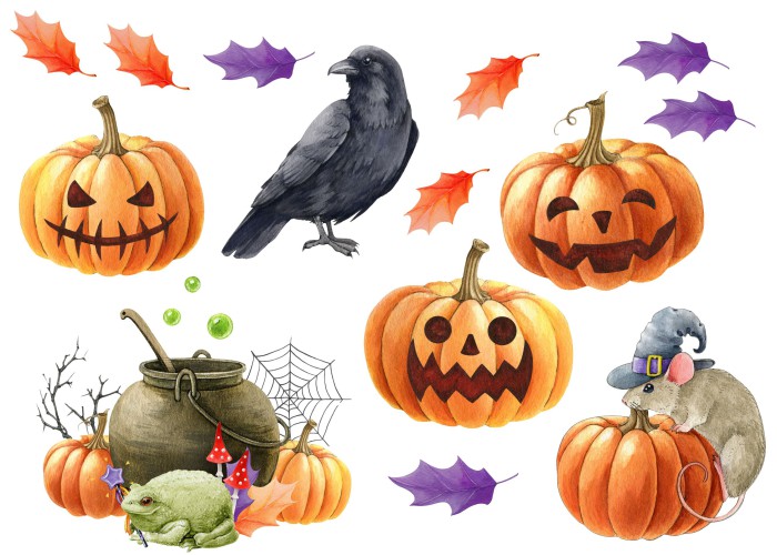 Naklejka na szybę dekoracje na Halloween dynie 68008 - zdjęcie 2