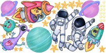 Kolorowe naklejki dla dzieci kosmos 41961 Naklejkomania - zdjecie 2 - miniatura